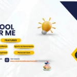 Smiling schoolgirl in uniform holding tablet promoting Mira International School as best school near me