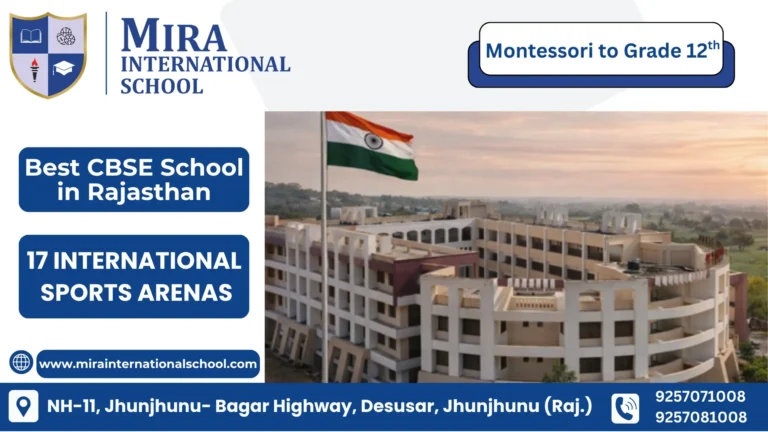 Best CBSE school in Rajasthan Mira International School campus with modern facilities